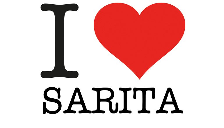 I Love SARITA - I love You Generator, I love NY