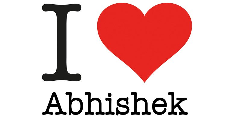 I Love Abhishek - I love You Generator, I love NY