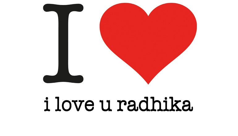 I Love I love u radhika - I love You Generator, I love NY