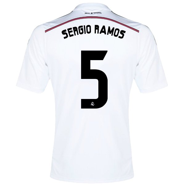 Design Your Own Real Madrid Soccer Jersey - SERGIO RAMOS 5